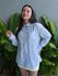 Camisa Listrada BRANCO COM AZUL 
