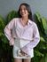 Camisa Listrada BRANCO COM ROSA