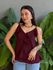 Blusa Bata Raquel VINHO