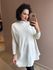 Poncho em Tricot OFF WHITE