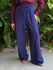 Calça Pantalona Leila com Elástico no cós AZUL MARINHO