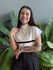 Blusa Marina Em Tricot Listrado BRANCO COM PRETO