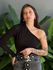 Body Nula Manga Aline PRETO