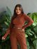 Blusa Jade em Tricot Gola Alta Cacharrel TERRACOTA