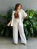 Conjunto Cecilia Camisa e Calça OFF WHITE