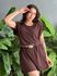 Vestido Curto Muscle Malha Premium MARROM