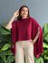 Blusa Capa Manga Longa VINHO