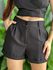 Shorts Alfaiataria com Elástico no Cós PRETO