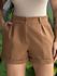 Shorts Alfaiataria com Elástico no Cós CAPUCCINO