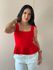Blusa Peplum em Tricot Modal VERMELHO