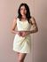 Conjunto Ayla Cropped e Shorts Saia em Alfaiataria AMARELO MANTEIGA