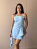 Conjunto Rochele Blusa e Shorts Saia em Alfaiataria AZUL CLARO