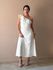 Vestido Midi Andrea Nula Manga OFF WHITE