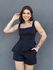 Conjunto Peplum Shorts e Blusa PRETO