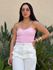 Corselet em Tricot Decote Coração ROSA BEBE