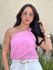 Blusa Grazi Nula Manga com Ferragem ROSA 