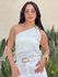 Blusa Grazi Nula Manga com Ferragem OFF WHITE