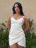 Vestido Cassia Curto em Alfaiataria OFF WHITE