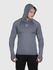 Camiseta Cinza USUP Capuz Manga Longa Microdry UV50+ Com Abertura de Polegar