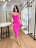 Vestido Canelado premium Rosa 