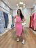 Vestido Canelado premium Rosa 