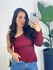 Blusa Assimétrica Laís Marsala