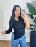 Blusa Assimétrica Laís Preta