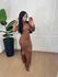 Vestido Chloe Marrom