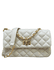 Bolsa Lavínia Couro OffWhite com Ferragens Dourada