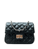 Bolsa Kiara Pequena Couro Preto com Ferragens Prata
