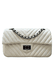 Bolsa Kiara Média Chevron Offwhite com Ferragens Grafite