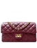 Bolsa Kiara Média Couro Cabernet com ferragens Douradas