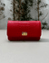Bolsa Livia Couro Croco Vermelho