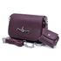 Bolsa Carteira Feminina Com Alça Vinho Liso 