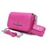 Bolsa Carteira Feminina Com Alça Rosa Pink Liso