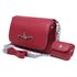 Bolsa Carteira Feminina Com Alça Vermelho Liso 