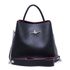 Bolsas Feminina Sacola Flex Preta com Vermelho