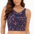 TOP CROPPED ESTAMPA FLORAL SIDERAL