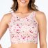 TOP CROPPED ESTAMPA FLORAL CHOCOLATE