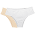 Kit Calcinha Laterais Confort 100%algodÃo Branco/nude