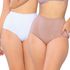 KIT DUO CALCINHA MODELADORA BRANCO/CHOCOLATE