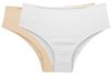 KIT CALCINHA BASIC 100% ALGODÃO BRANCO/NUDE