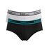 KIT CUECA BRIEF PRETO/MESCLA