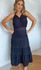 Vestido Frente Unica Tranças Chiclé Preto