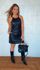 Vestido Couro Isa Chiclé Preto