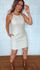 Vestido Couro Isa Chiclé Bege 