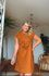 Vestido Vilma Chiclé Marrom