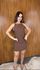 Vestido Curto Alessandra Marrom