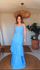 Vestido Estela Chiclé Azul Claro