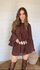Vestido Joyce Chiclé Marrom